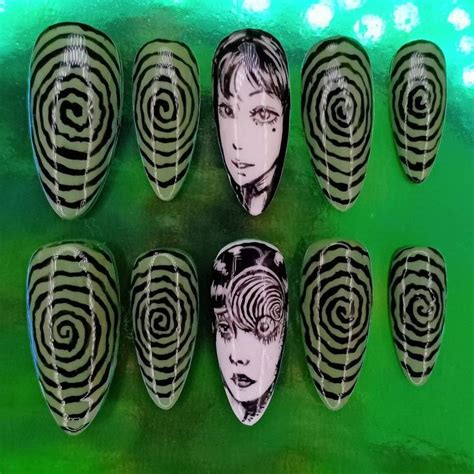 Junji Ito Tomie Press On Nails By Monstermanicures In 2023 Junji Ito