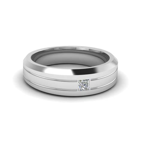 Our engagement rings are handcrafted from recycled precious metals and set with beyond conflict free diamonds™ and vibrant gemstones. Bezel Princess Cut Diamond Mens Engagement Ring In 950 ...