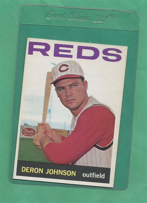 1964 Topps Cincinnati Reds Deron Johnson 449 Nm Mt Tough Low Pop Card Ebay