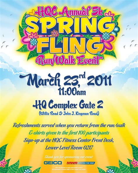 Free Spring Fling Flyer Templates