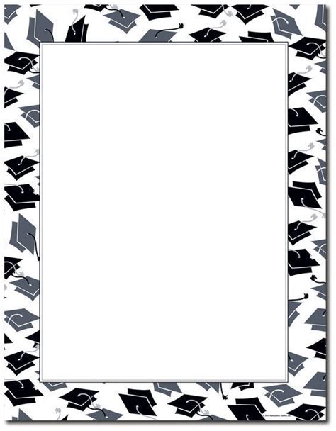 15 Free Graduation Borders With 5 New Designs Graduation