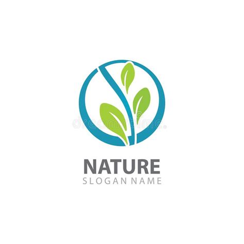 Creative Leaf Nature Logo Design Template Vector Stock Illustration