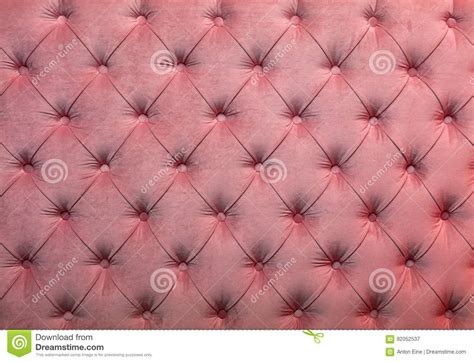Pink Capitone Tufted Fabric Upholstery Texture Stock Photography
