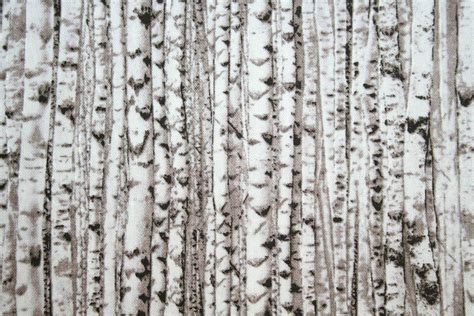 Landscape Medley Birch Tree Cluster Fabric From Elizabeths Studio