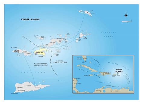 Virgin Islands British Map Coloring Pages Learny Kids