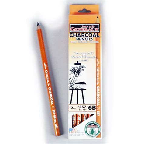 Generals Charcoal Pencils 557 6b 12pcs Set Craftsvillage Markethub