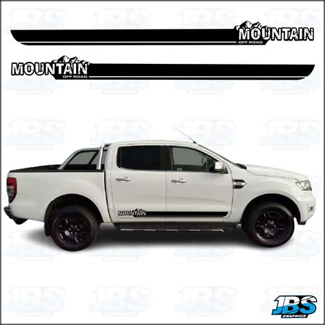 Ford Ranger 4 X 4 Mountain Off Road Side Graphics 01 Jbs Graphics
