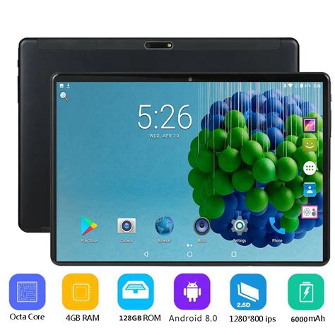 10 Inch Tablet Pc Octa Core 4gb Ram 128gb Rom 64gb Card T Android 8