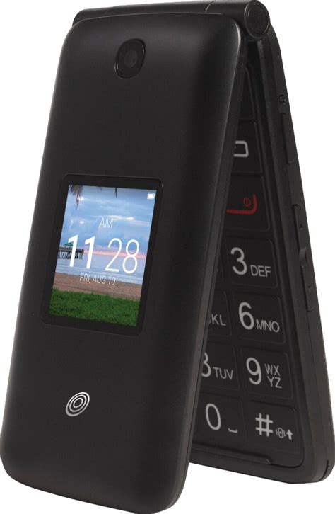 Alcatel Myflip A405dl Black Tracfone 4g Lte Gsm Wifi Camera Flip