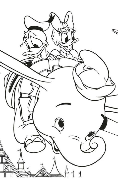 Have fun adding a variety of shades to this cute, lucky fella. Printable Dumbo Coloring Pages For Kids - Centenario ...