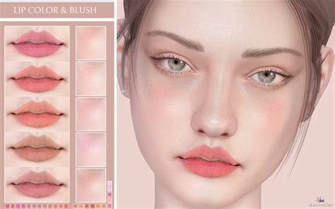 Lip Color And Blush Lutessasims Lip Colors Sims The Sims 4 Skin