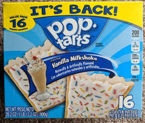 review vanilla milkshake pop tarts 2018