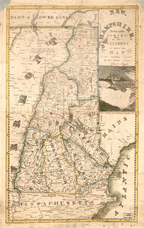 New Hampshire From Late Survey Library Of Congress