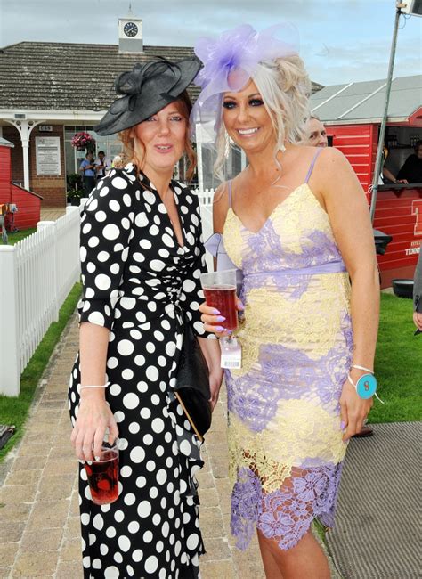 Here Come The Girls Glam Scots Throw On The Glad Rags For Ladies Day