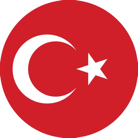 Turkey Flag Circle Pngs For Free Download