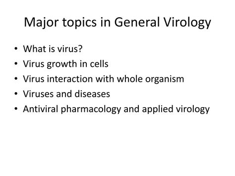 Ppt An Introduction To Virology Powerpoint Presentation Free