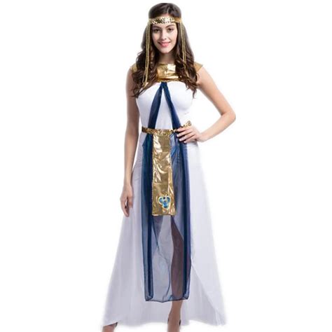 Sexy Cleopatra Costume Queen Goddess Cosplay Women Girls Egyptian Halloween Costume Ethnic