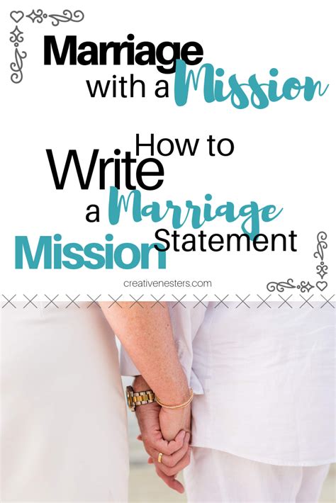 marriage with a mission how to write a marriage mission statement writing a mission statement