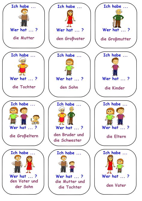 Ich Habe Wer Hat Deutsch Lernen Deutsch Deutsch Lernen Kinder