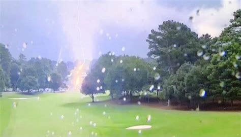 Golf Six Fans Injured Following Lightning Strike At Us Pga Tour