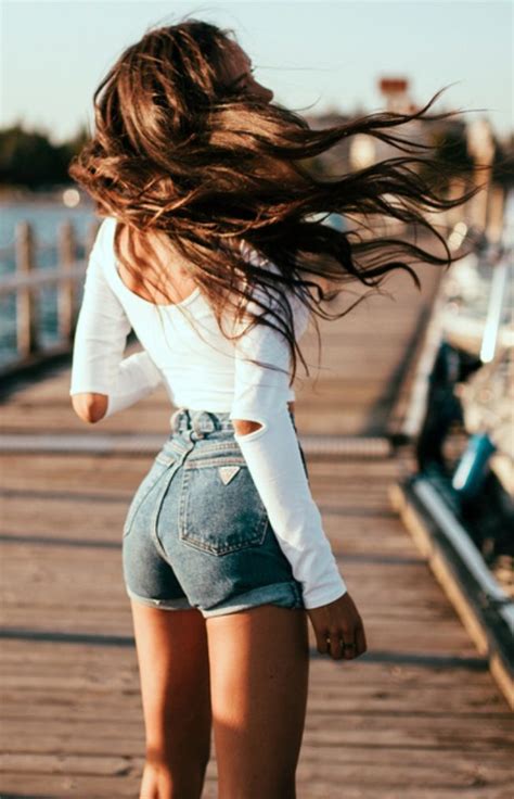 Summertime Jean Shorts Fashion Style Cute Outfits