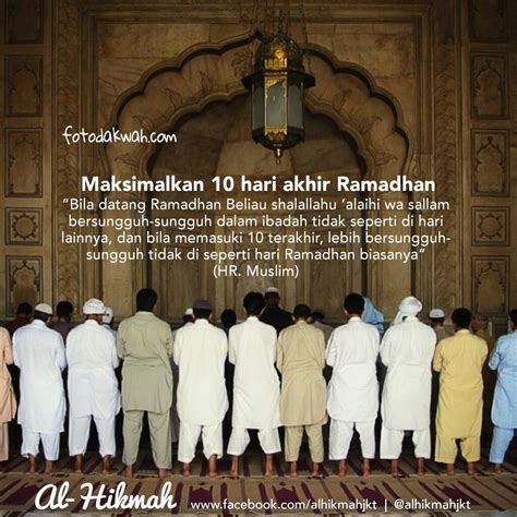 Amalan Di 10 Hari Terakhir Ramadhan Fasa Ketiga 10 Hari Terakhir