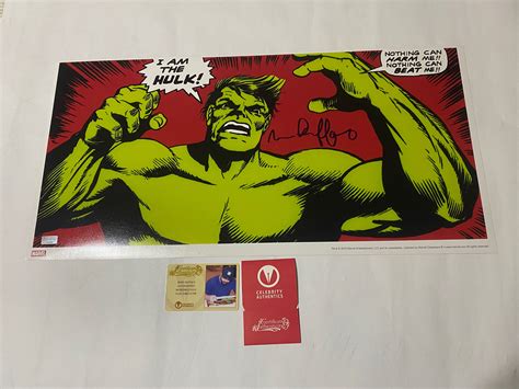 Avengers Marvel The Incredible Hulk Mark Ruffalo Autograph Hobbies