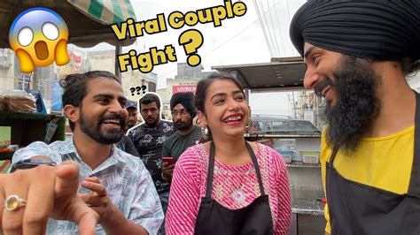 jalandhar viral couple got into a fight 😯 instagram viral jalandhar couple reel fight reason