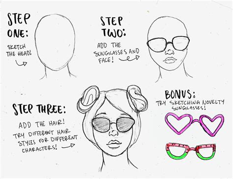 How To Draw A Girl With Glasses Step By Step Howto Techno