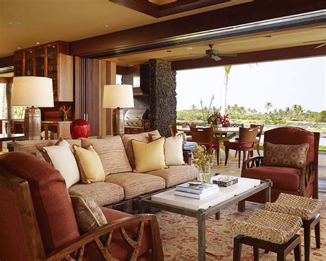 Hawaii Residence Tropical Living Room Hawaii By Slifer Designs