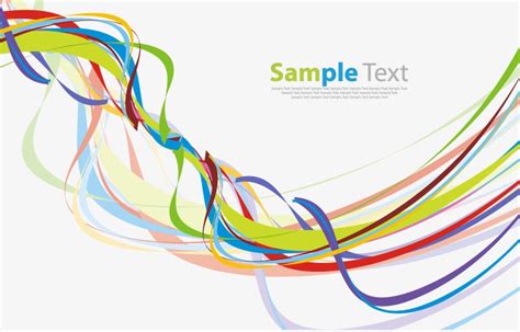 Colorful Wave Line Abstract Background Vector Free Vector Graphics