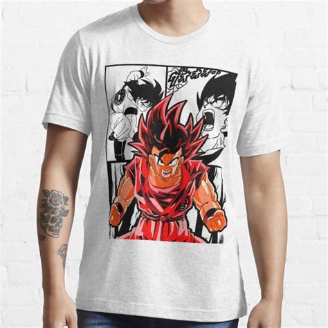 Kaioken Goku Dragon Ball T Shirt For Sale By Lanaredmon Redbubble