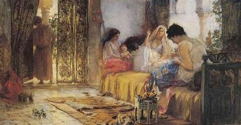 A Glimpse Of Life In An Ottoman Sultans Harem Painting Historical