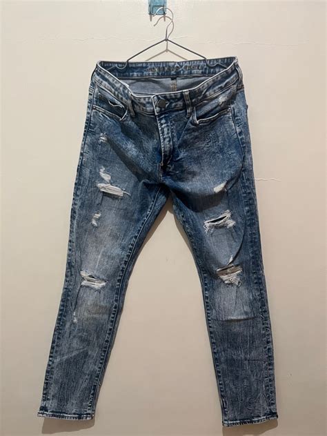 Acid Washed Jeans Mens Fashion Bottoms Jeans On Carousell