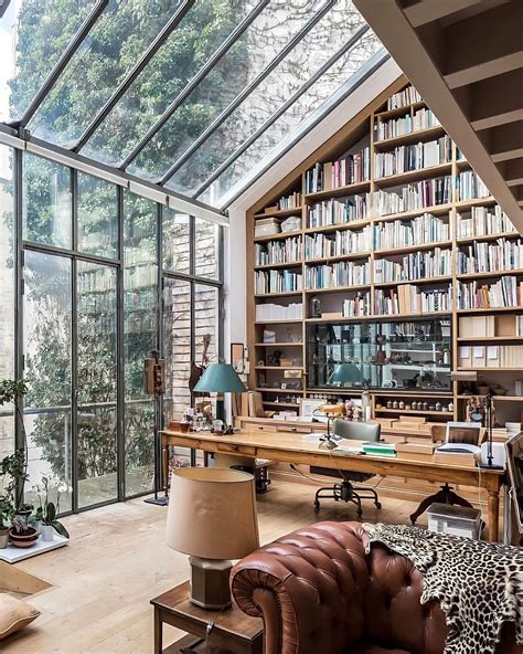 Huge Home Officelibrary With A View To Work And Relax In Paris