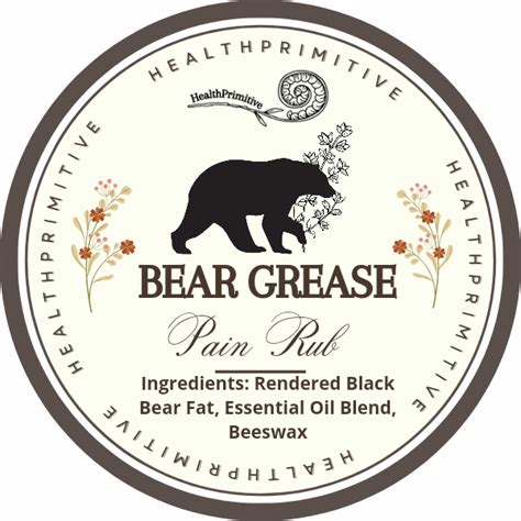Bear Grease Pain Rub Healthprimitive