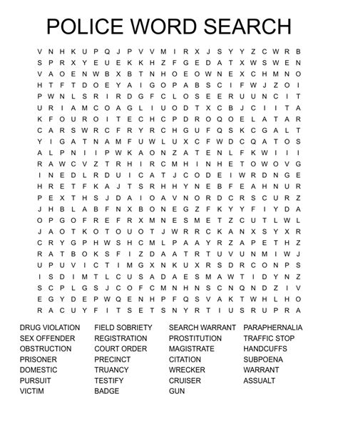 police word search puzzle word search puzzles printables word search images and photos finder