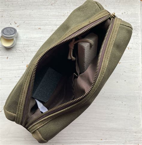 Men S Personalised Waxed Cotton Wash Bag By Love Lammie Co