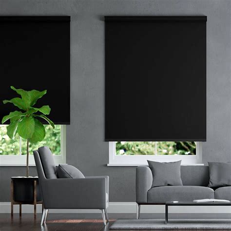 Classic Vinyl Blackout Roller Shades Blackout