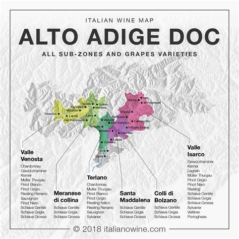 Alto Adide Doc En Wine Map Italian Wine Piedmont Wine
