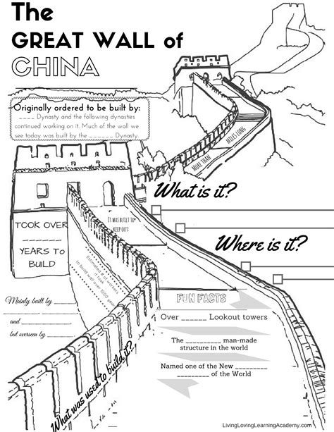 Great Wall Of China Worksheet
