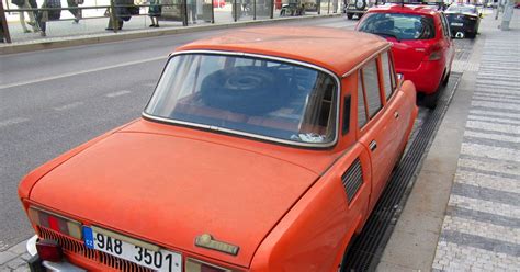 Vintage And Classic Car Spotting In Streets Of London 1960s Skoda 110 L