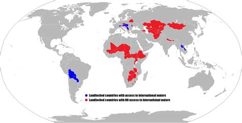 Landlocked Countries Which Have Access To International Waters Oc