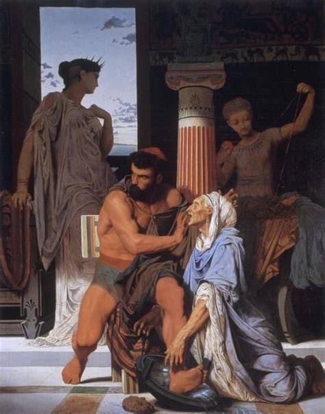 Odysseus Recognized By Eurycleia By Gustave Boulanger 1824 1888 Odiseo Reconocido Por