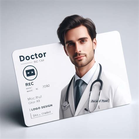 Premium Ai Image Doctor Id Card Medical Identity Badge Design Template