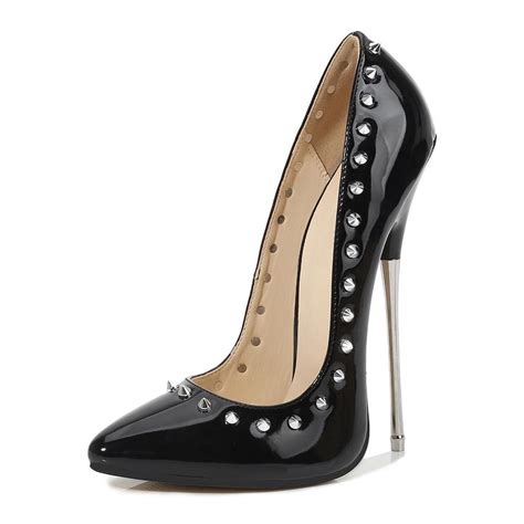 women 16cm extreme high heels pumps sexy rivets stilettos sm cosplay nightclub p women