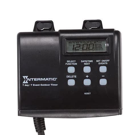 Shop Intermatic 15 Amp 2 Outlet Digital Residential Lighting Timer At