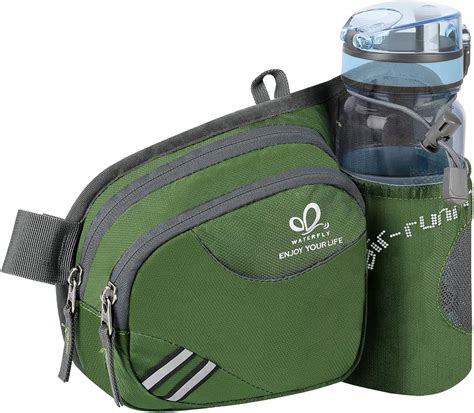 Waterfly Hiking Waist Bag Fanny Pack With Water Bottle