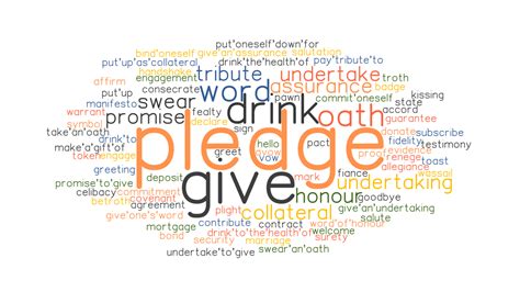 PLEDGE: Synonyms and Related Words. What is Another Word for PLEDGE ...