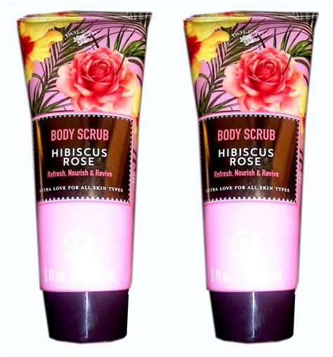 Body Scrub Hibiscus Rose Calm Nourish And Hydrate 5fl Oz 1478ml Set